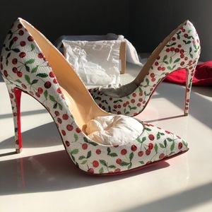 Christian Louboutin White Pigalle Follies 100